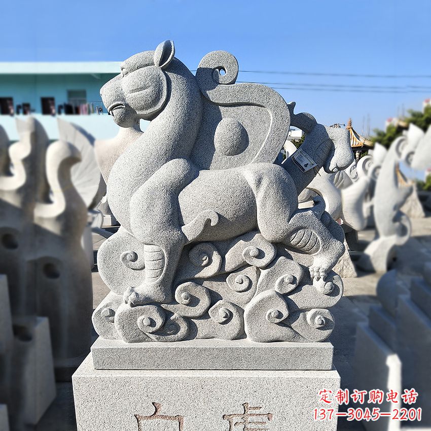 威海精美动物雕塑——上古四神兽石雕之白虎
