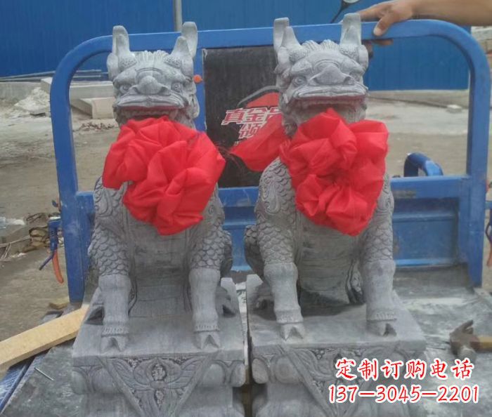 威海古典麒麟雕塑,带着神秘古典气息