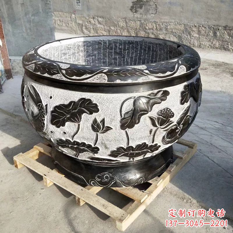 威海青石仿古水缸