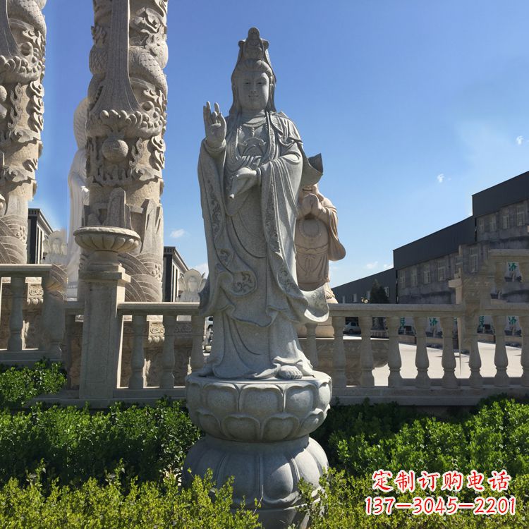 威海精美神圣的观音菩萨石雕塑
