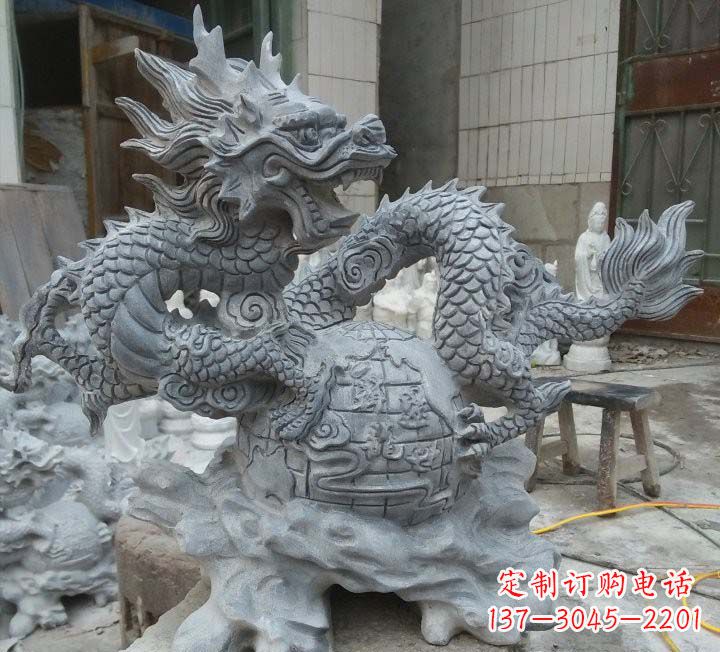 威海传统文化的艺术品——青石龙雕塑