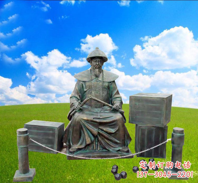 威海青铜雕刻的传奇——林则徐铜雕