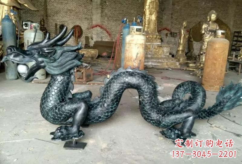 威海青铜龙戏珠专业装饰艺术雕塑