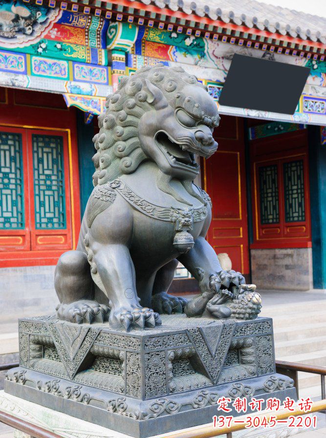 威海青铜狮子雕塑,精美北京狮雕塑