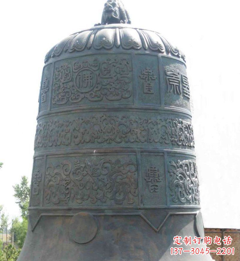 威海青铜钟雕塑 (2)