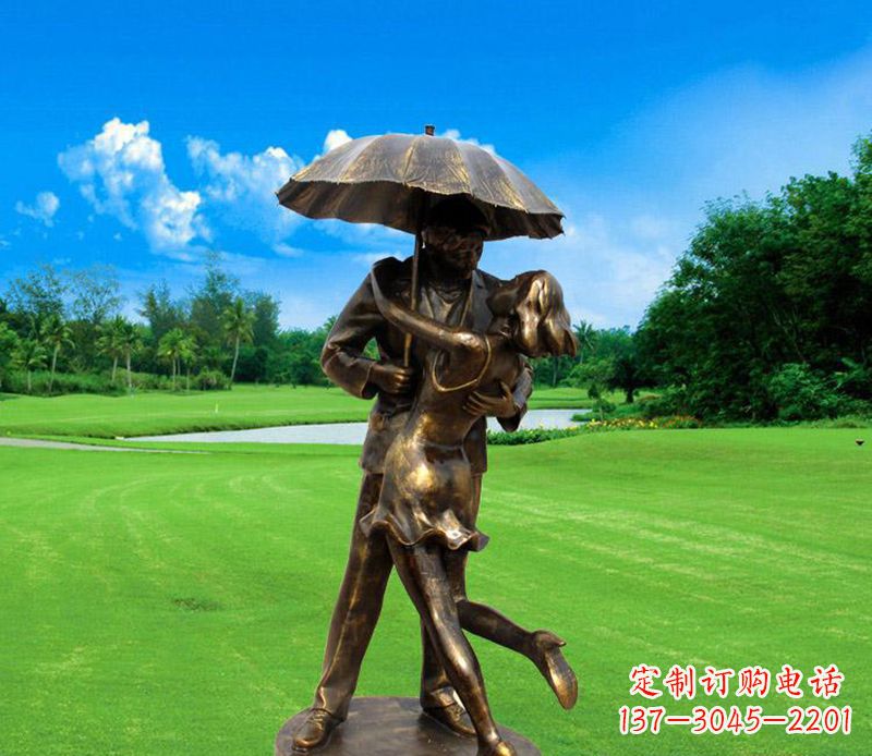 威海中领雕塑-专业制作情侣公园景观雕塑