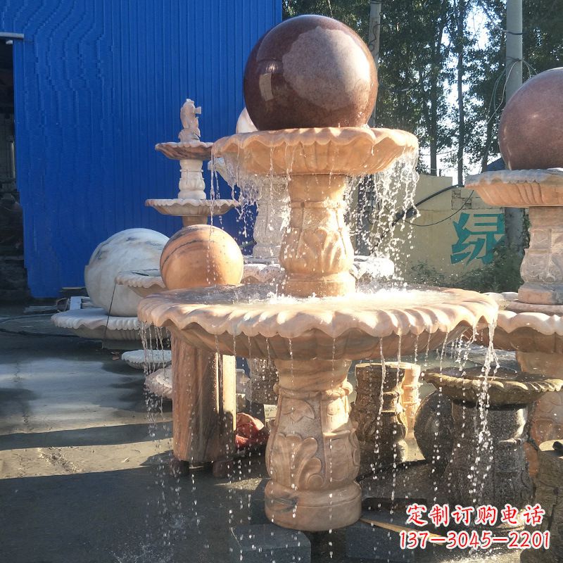 威海曲阳风水球雕塑,营造财运亨通的好运符