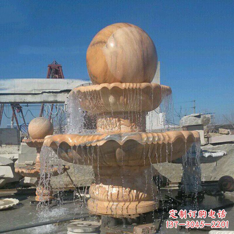 威海曲阳石雕风水球喷泉:给你家的空间带来最好的祝福