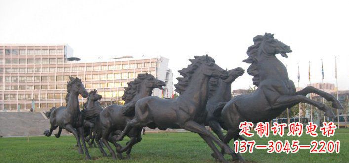 威海群马公园动物铜雕,让艺术描绘你的故事