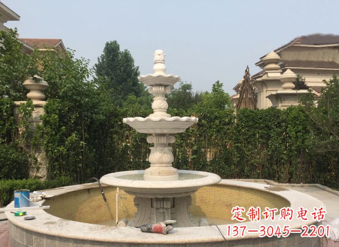 威海三层喷泉公园石雕 (2)