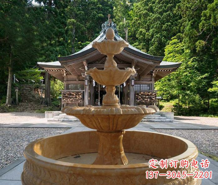 威海三层喷泉公园石雕
