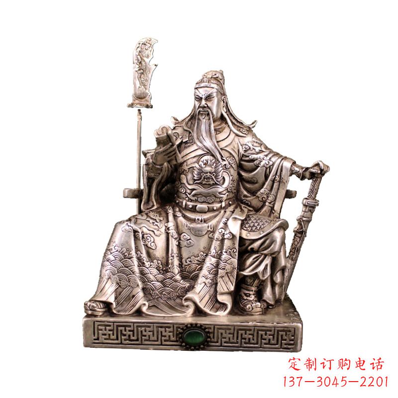 威海体现英雄风范的关公雕塑