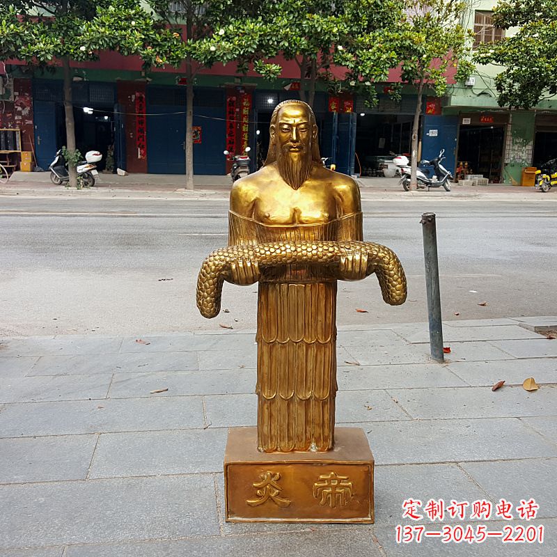 威海昆仑山神农雕塑像,传承古老艺术