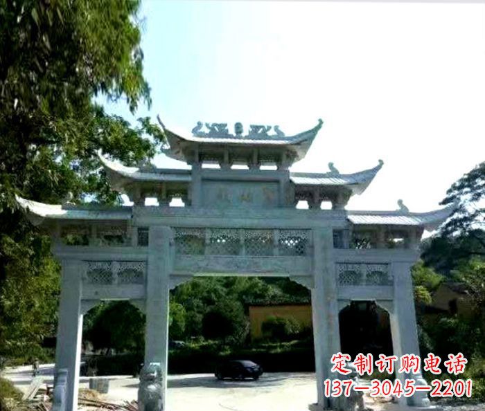 威海艺术般的精美大理石牌坊雕塑,为您的家增添高雅气质