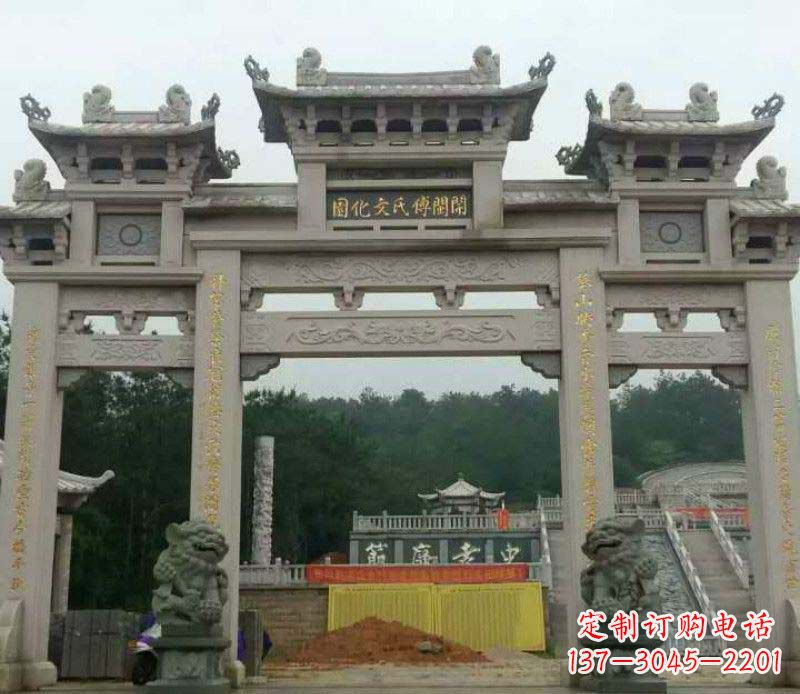 威海中领雕塑:顶级大理石牌坊石雕