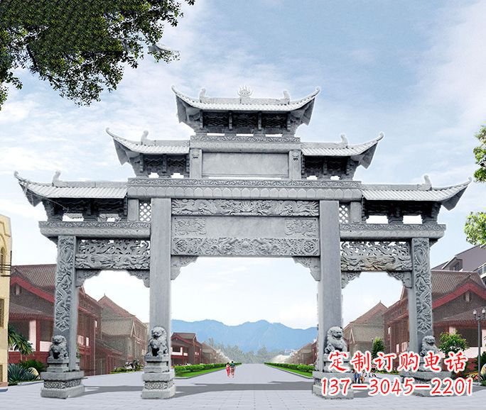 威海高品质牌坊石雕,为您量身定制