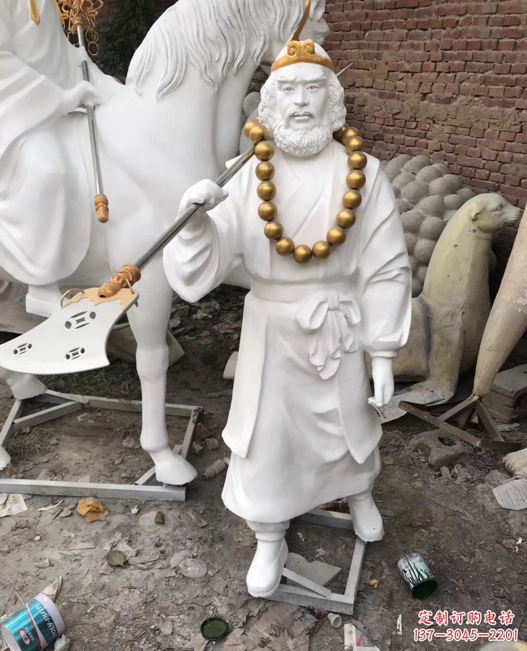 威海沙和尚人物石雕,精美而有灵气