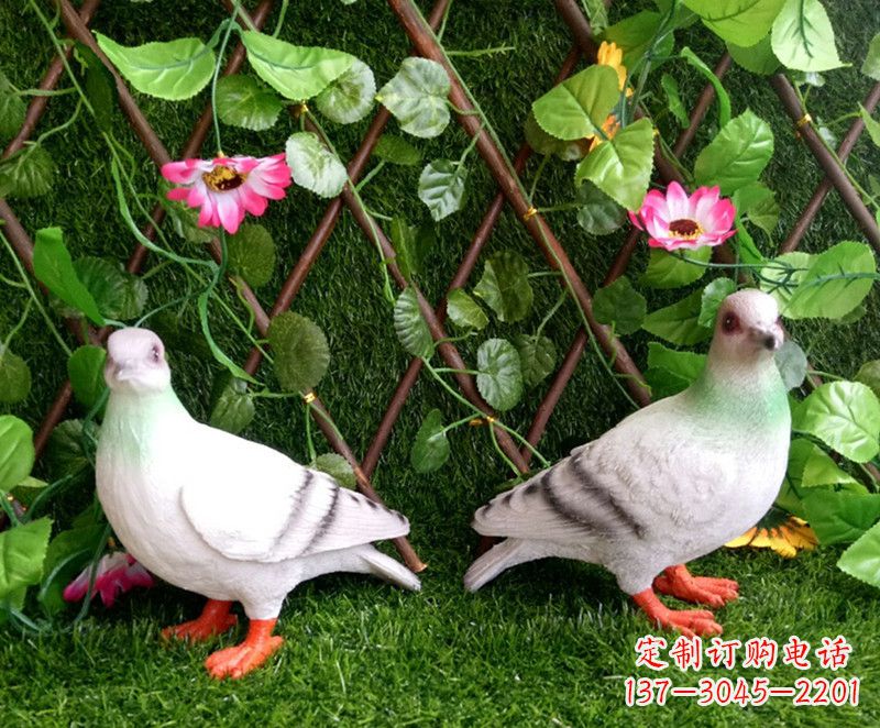 威海传递和平的鸽子雕塑