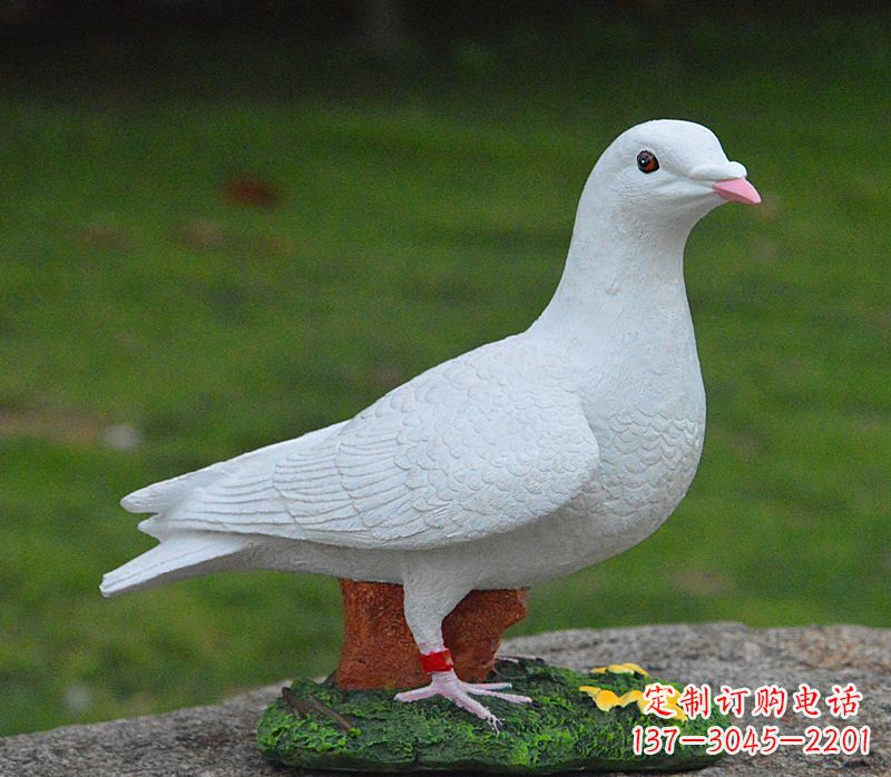 威海美丽的和平鸽雕塑,传递暖暖的正能量