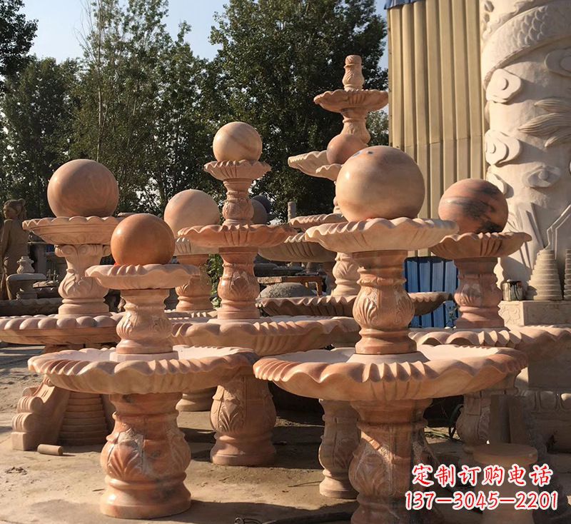 威海精致而优雅的深圳风水球雕塑