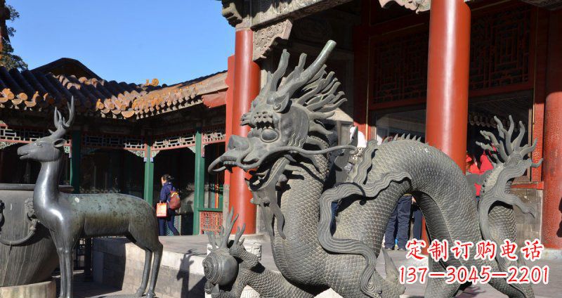 威海中领雕塑厂家的青铜神龙雕塑,以神龙作为主…