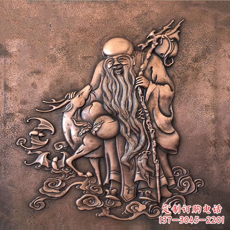 威海追求长寿的崇高象征——紫铜老寿星雕塑