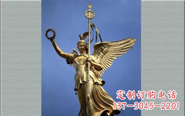 威海优雅的胜利女神铜雕