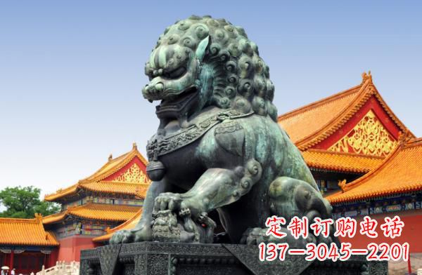 威海贵族气派,古典青铜狮子雕塑