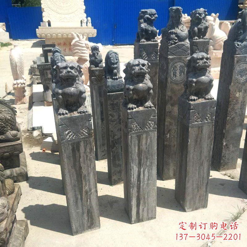威海狮子拴马桩