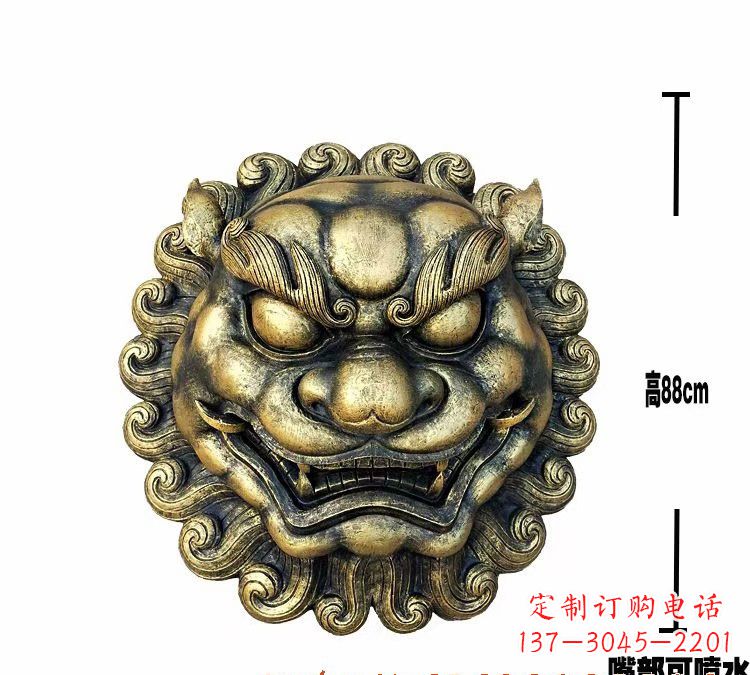 威海狮子头铜雕