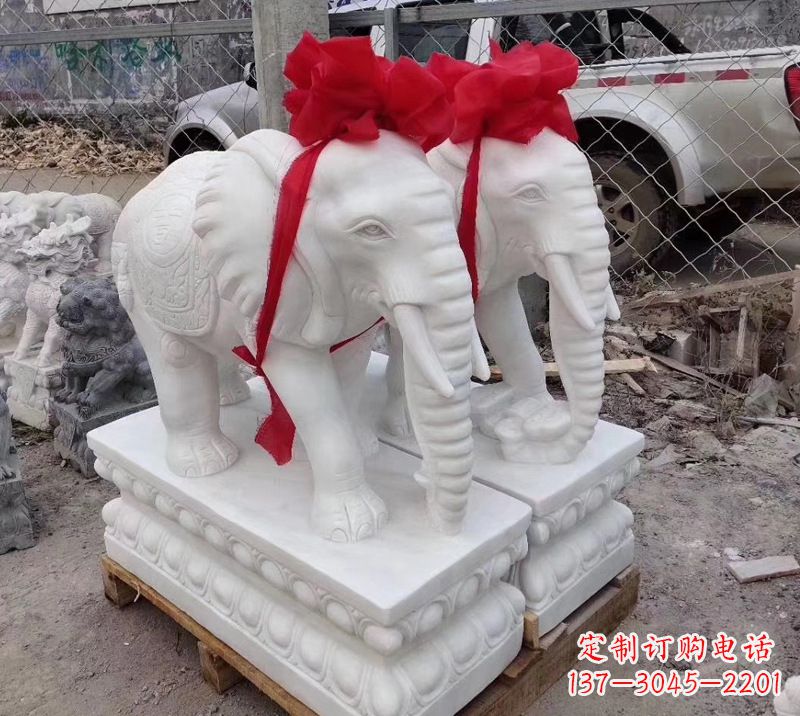 威海元宝驾驭的大象雕塑艺术