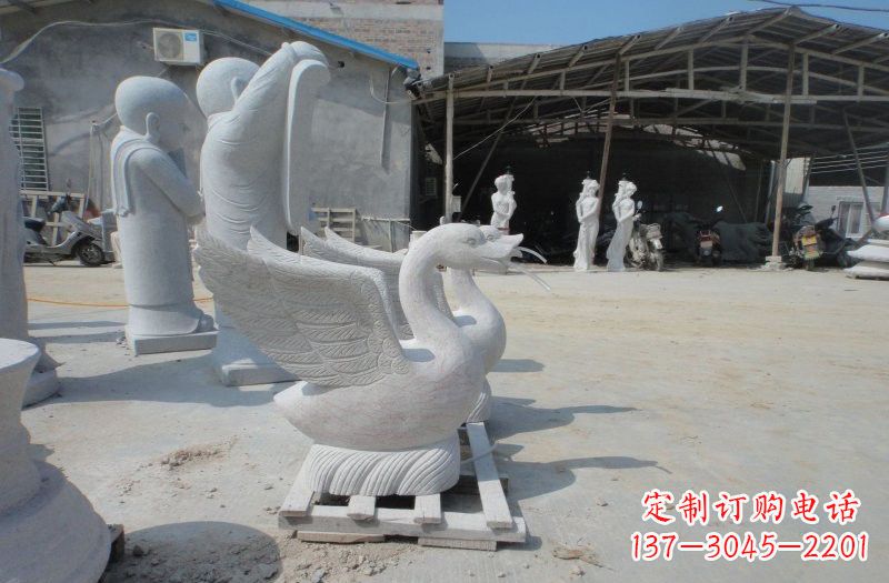 威海中领雕塑:独具特色的天鹅喷水雕塑