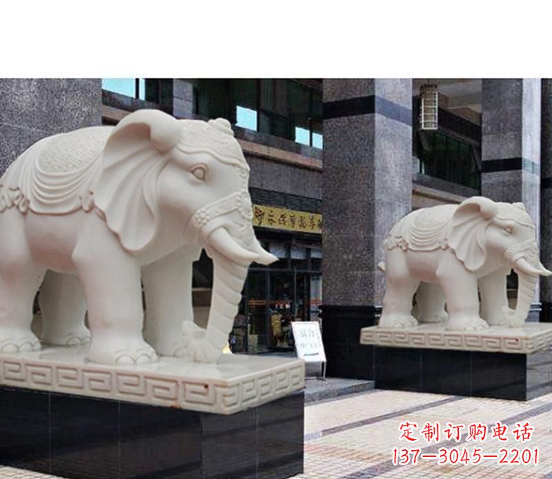 威海最佳选择——石雕酒店大象雕塑
