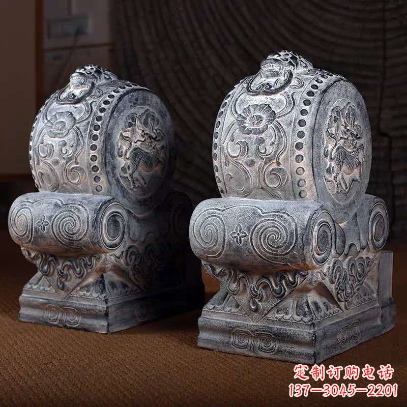 威海石雕龙头门墩
