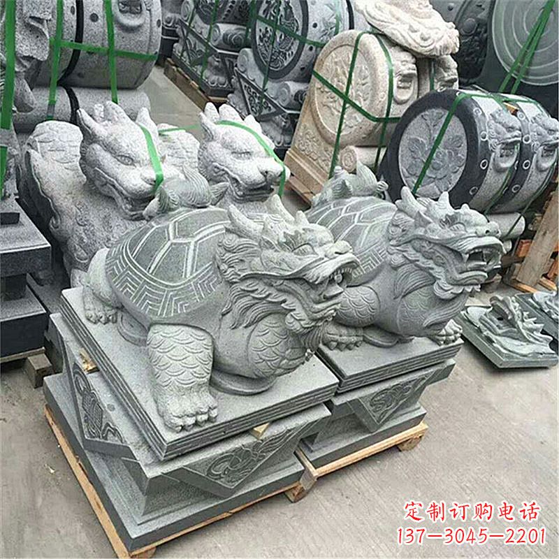 威海石雕龙头乌龟