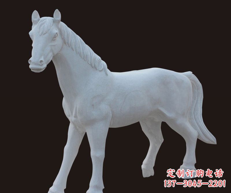 威海石雕马动物雕塑