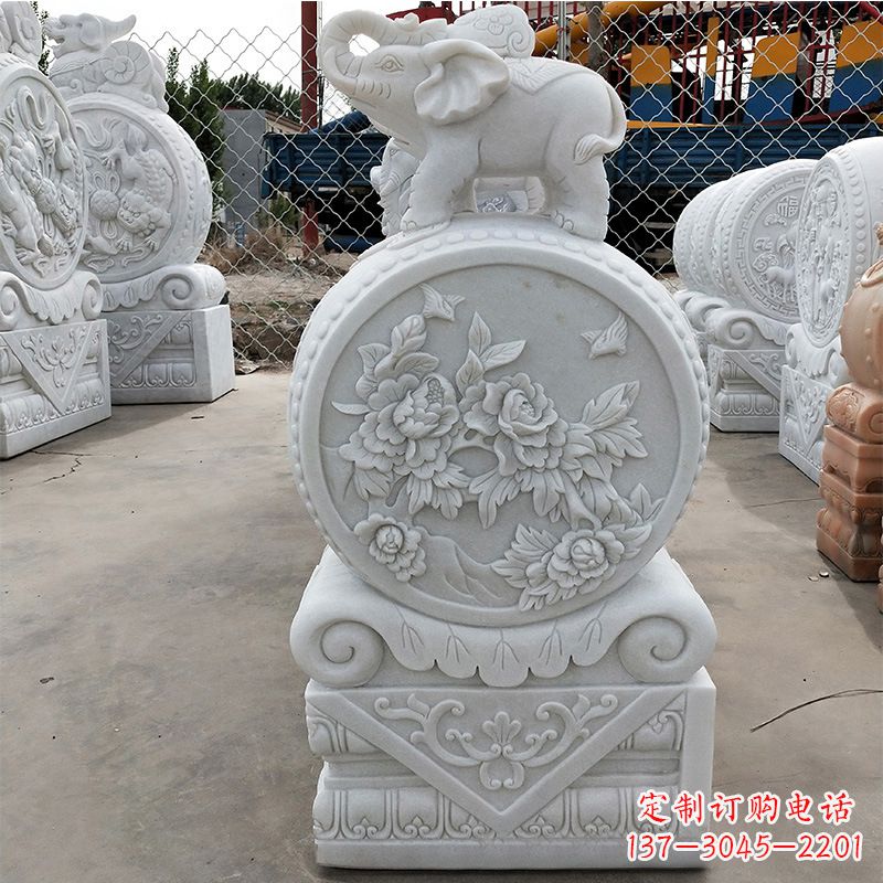 威海精美门墩雕塑,增添独特气质