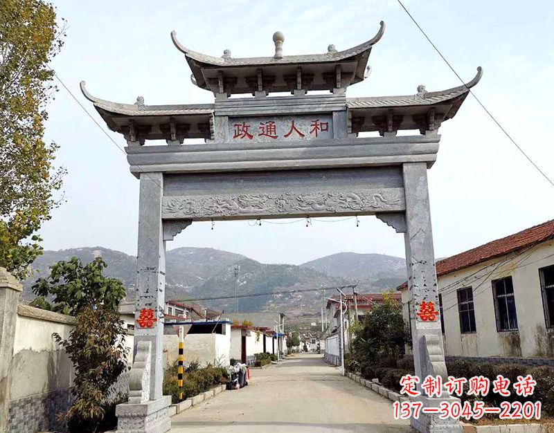 威海全球领先的石雕牌楼雕塑定制服务