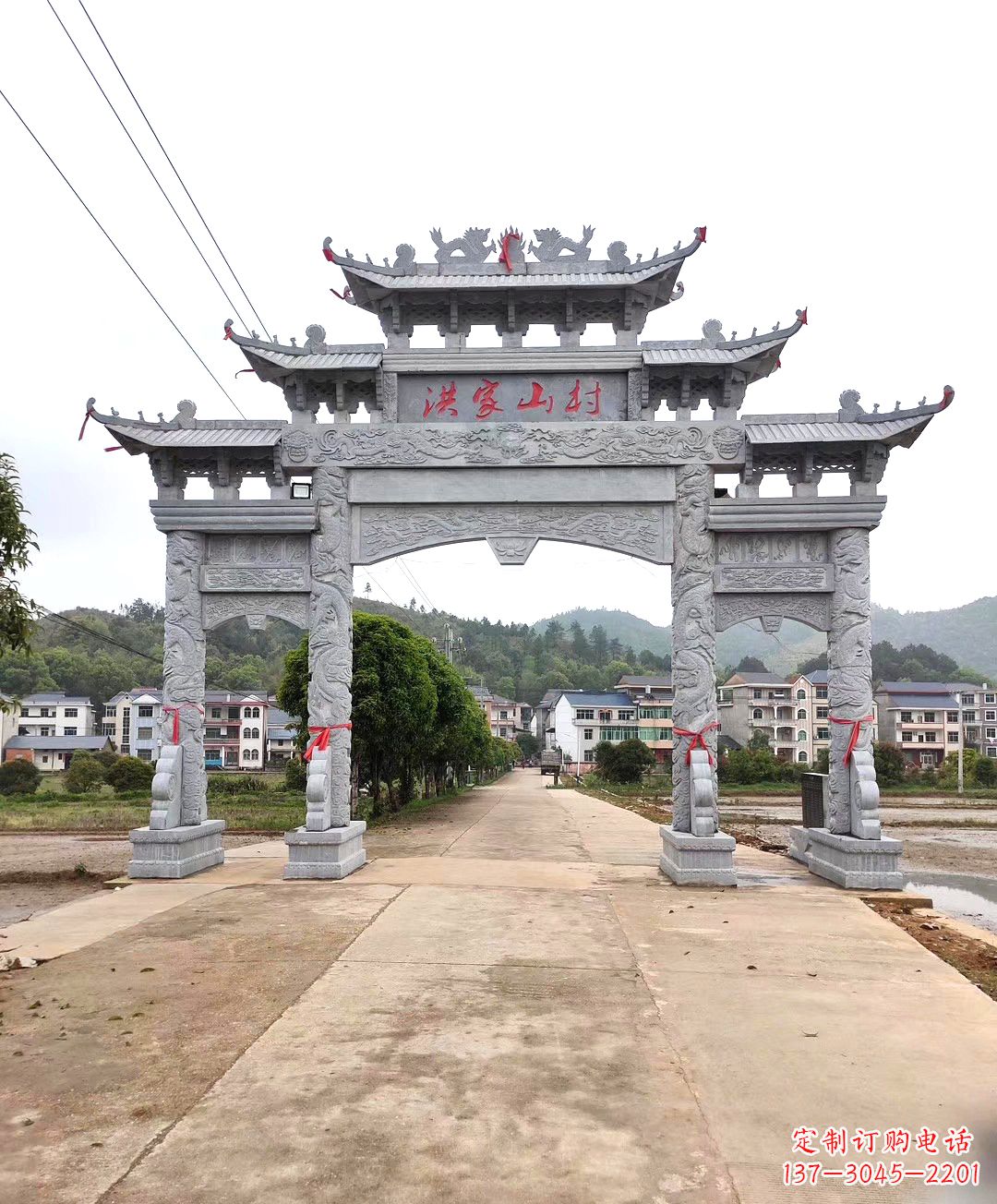 威海石雕牌坊雕刻