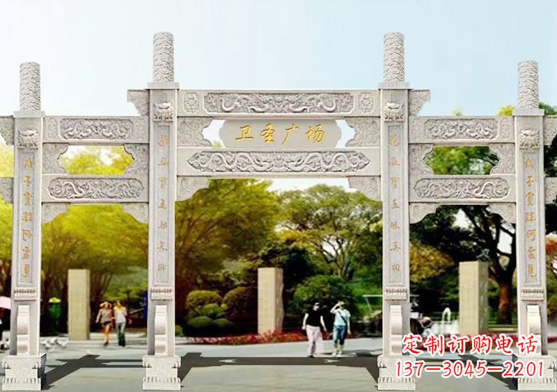威海石雕牌坊雕