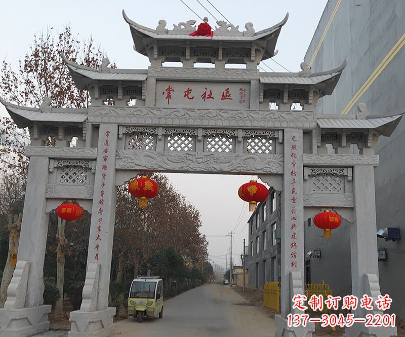 威海石雕牌坊楼