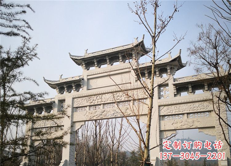 威海石雕牌坊神兽