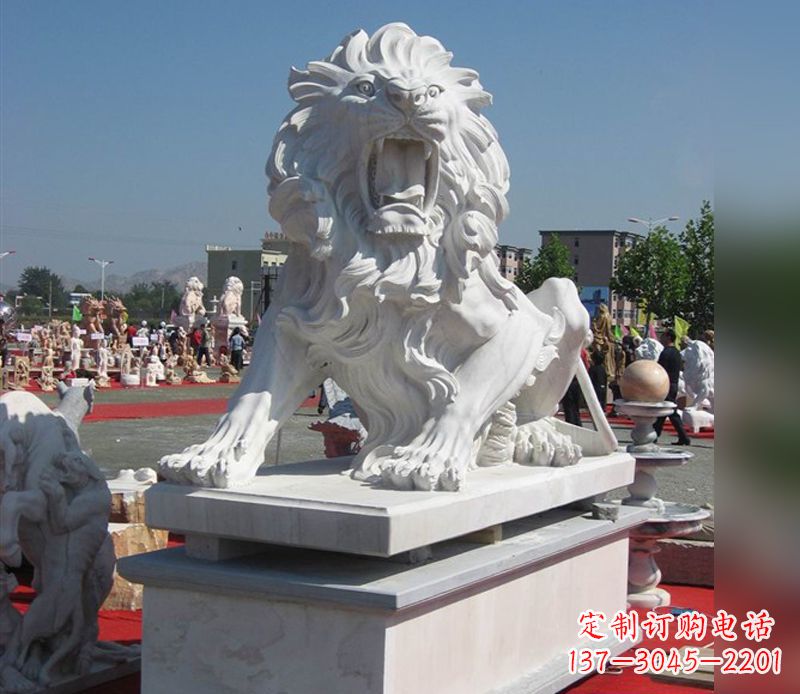 威海狮子雕塑,带来王者气派