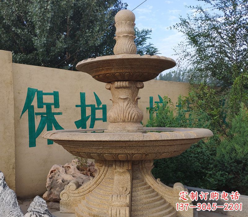 威海石雕喷泉鸿祥