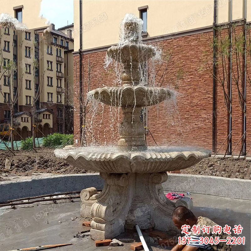 威海中领雕塑石喷泉雕塑