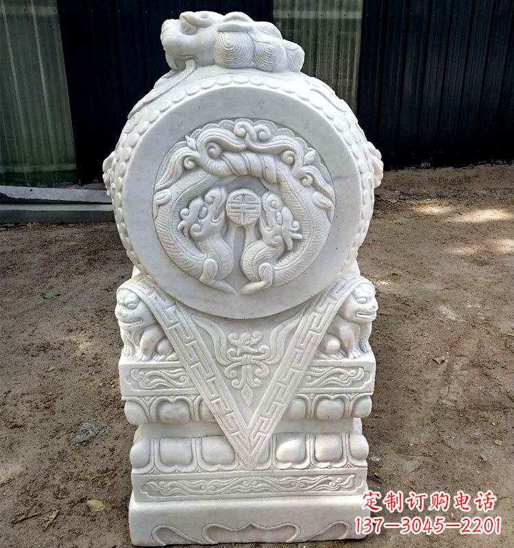 威海精致麒麟,点亮门墩