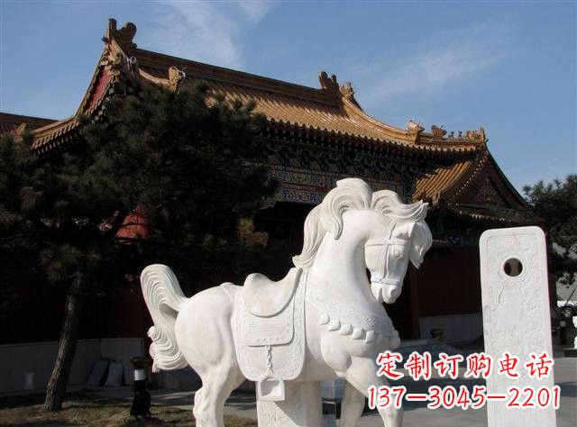 威海石雕小马