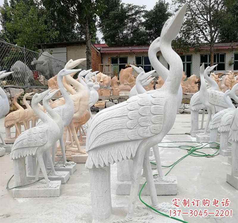 威海石雕小仙鹤