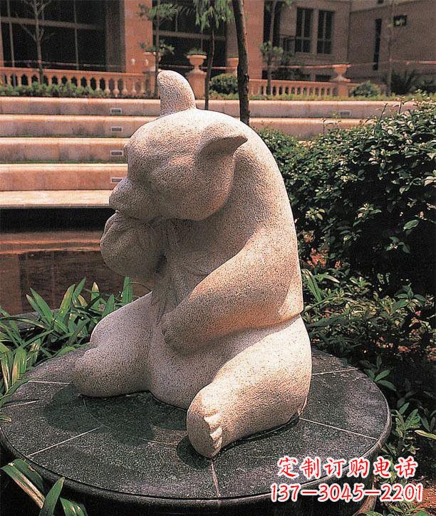 威海石雕熊猫