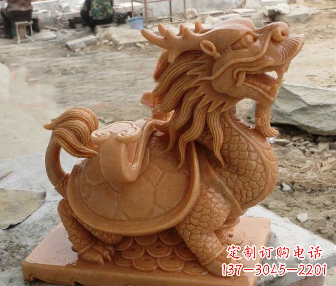 威海石雕招财龙龟